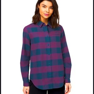 Lululemon Full day ahead flannel shirt